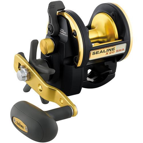 Daiwa Sealine-X SHA Saltwater Conventional Reel 20, 6.1:1 Gear Ratio, 3CRBB  Bearings, 14.40 lb Max Drag, Right Hand | SL-X20SHA | 043178935194