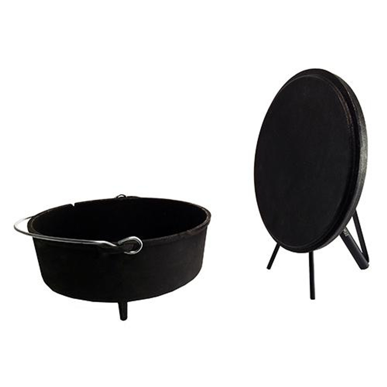 12 Pre-Seasoned Cast Iron Skillet - CampMaid