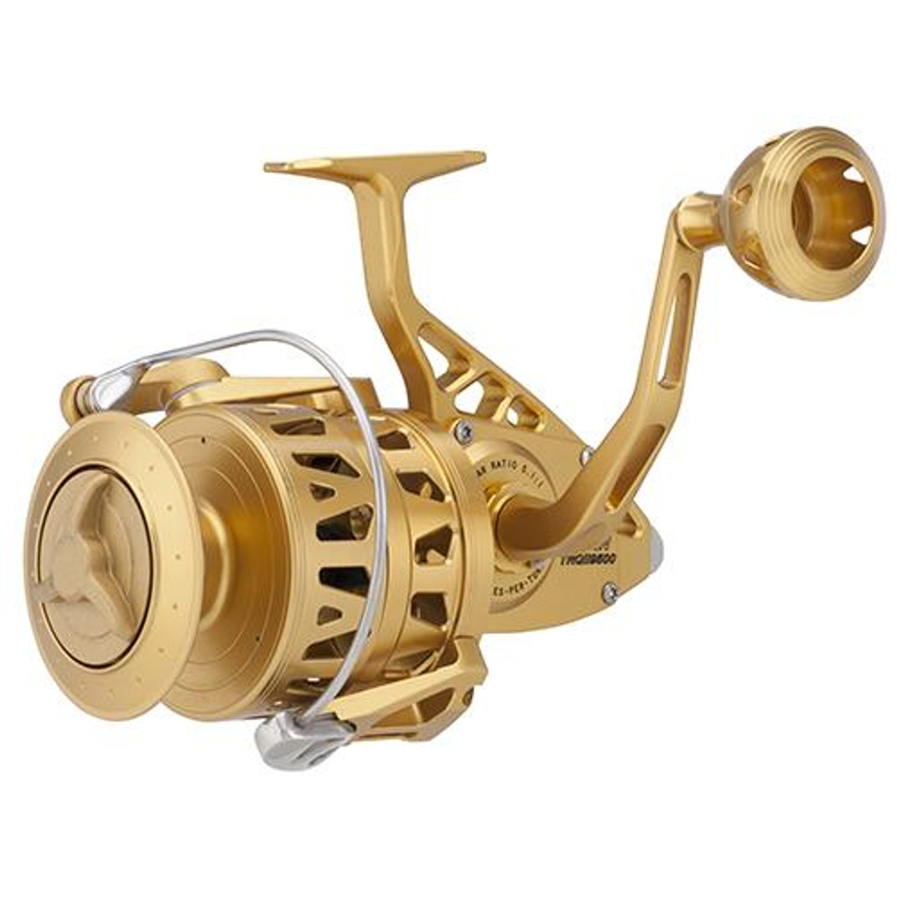 Penn Torque II Spinning Reel 9500, 5.1:1 Gear Ratio, 50 Retrieve Rate, 60  lb Max Drag, Ambidextrous, 1339437