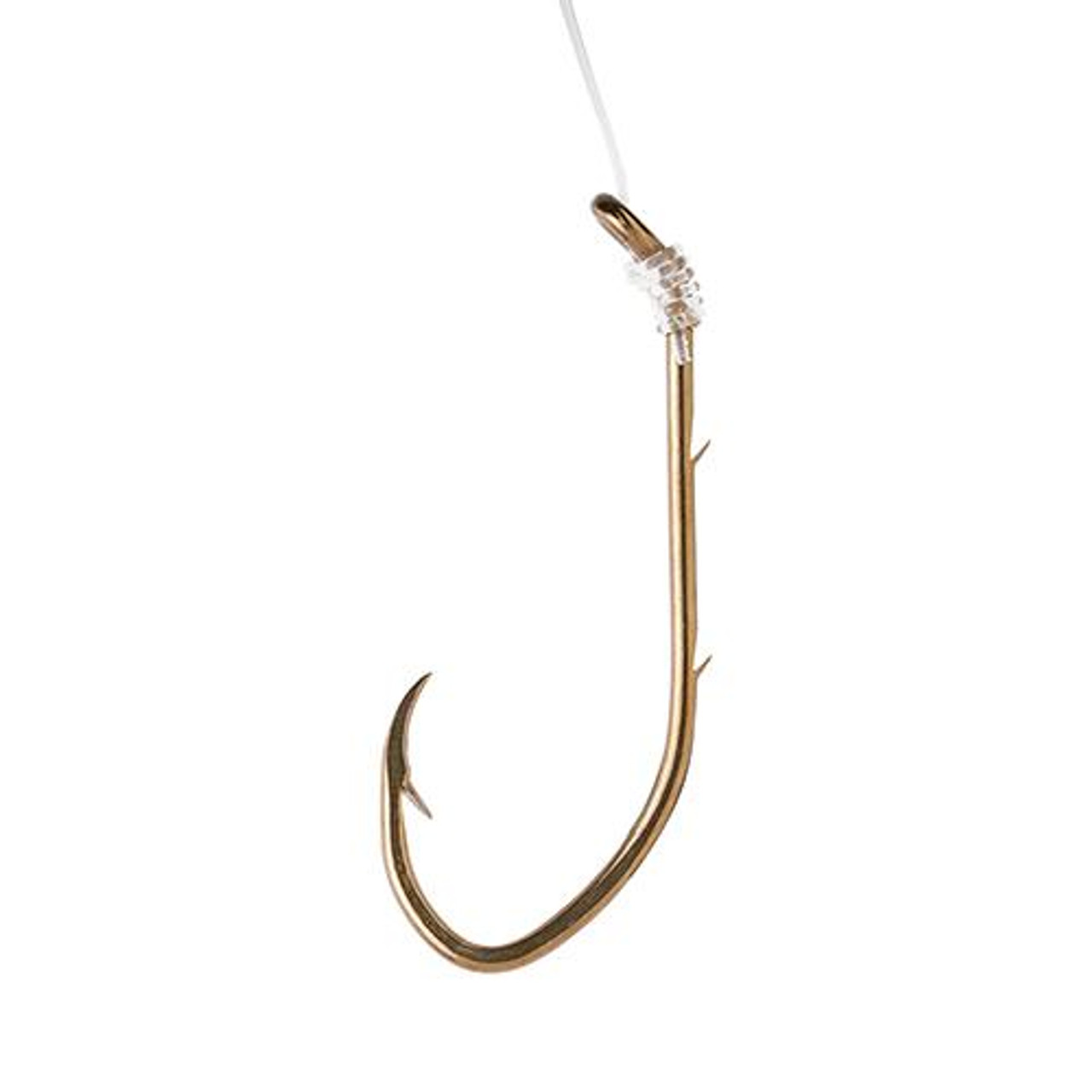 4 Packs Eagle Claw Weedless Baitholder Hook #4 Ringed Eye Bronze 5pk.  449WA-4