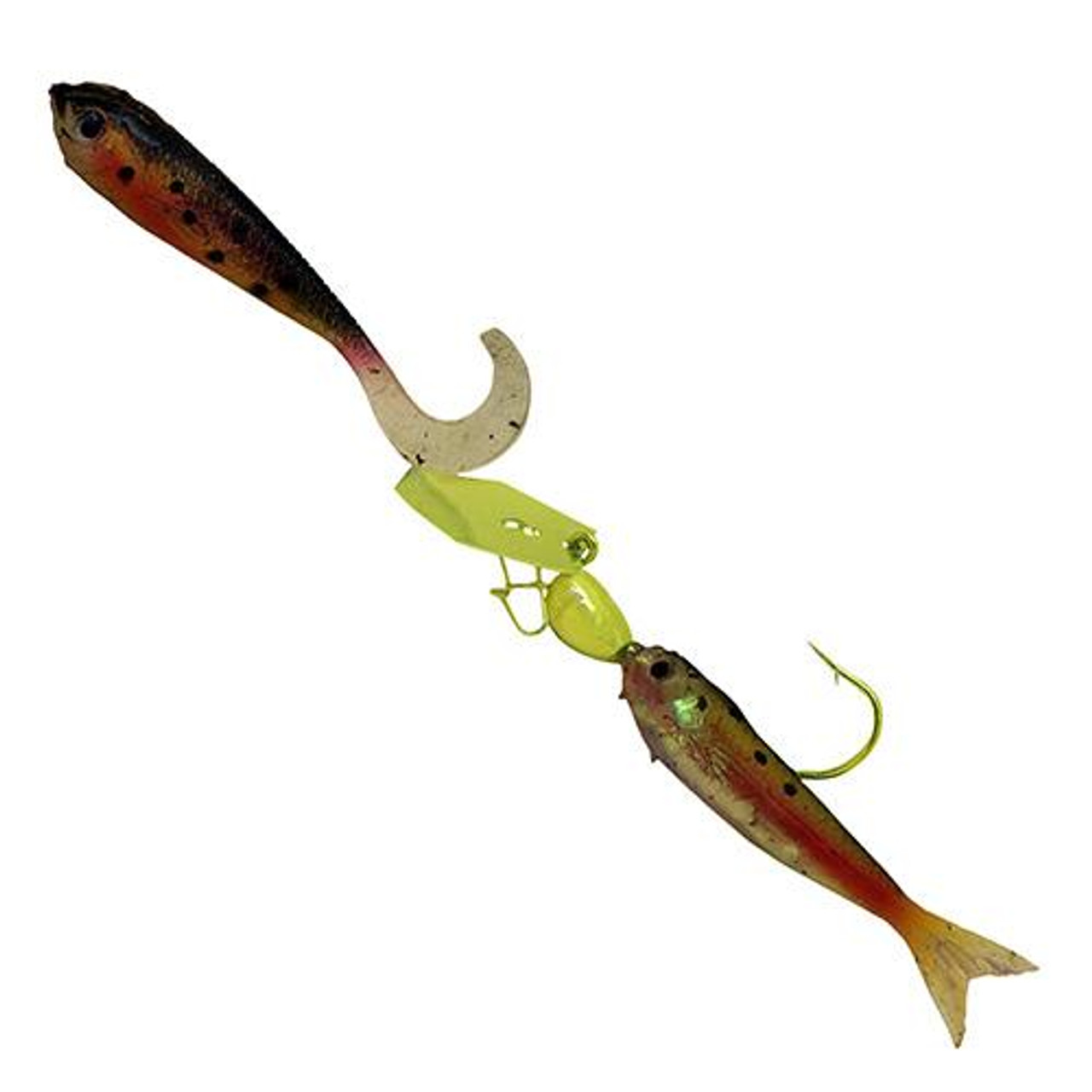 Z-man ChatterBait Flashback Mini Lures 1/8 oz Weight, Chartreuse