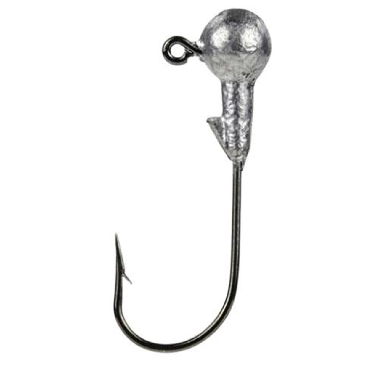 Strike King Lures Mr. Crappie Jig Head with Lazer Sharp Eagle Claw Hook  Freshwater, 1/32 oz, #2 Hook, Unpainted, Package of 8