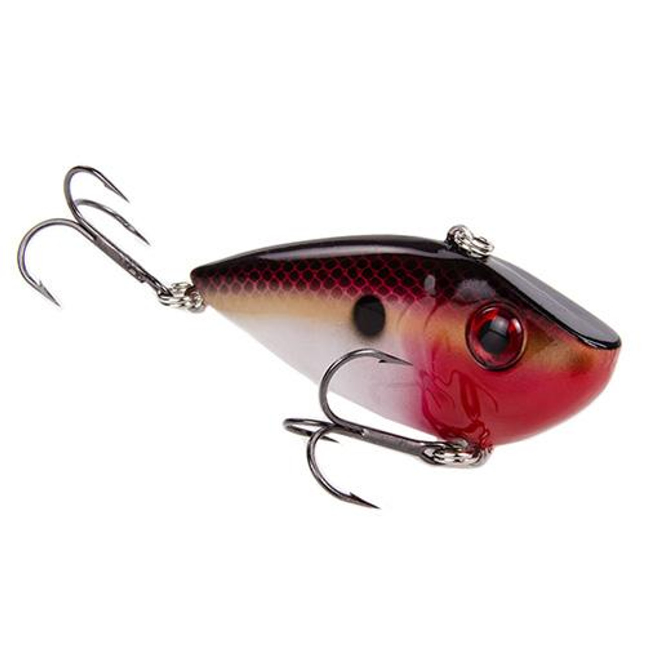 Strike King Lures Red Eyed Shad 1/2 oz Hard Lipless Crankbait Lure 3 1/4  Length. 8' Depth, Two Number 6 Treble Hooks, Gold Sexy ShadShad, Per 1, REYESD12-620