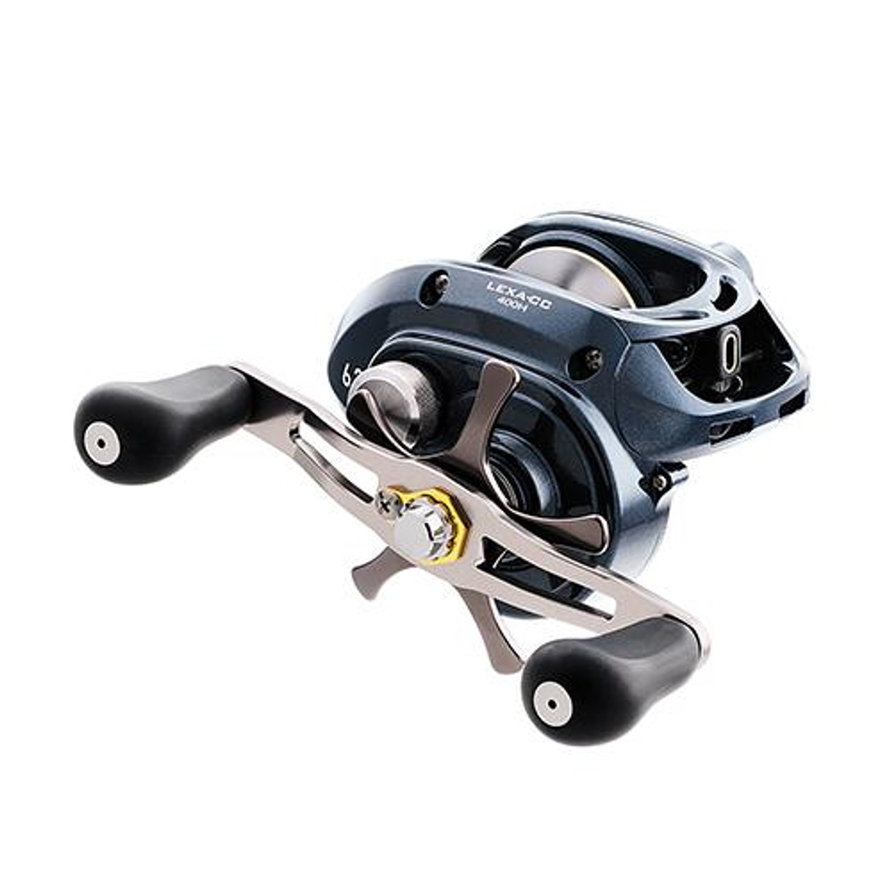 Daiwa Lexa CC 400 Casting Reel 6.3:1 Gear Ratio, 33.40 Retrieve Rate, 25  lb Max Drag, Right Hand