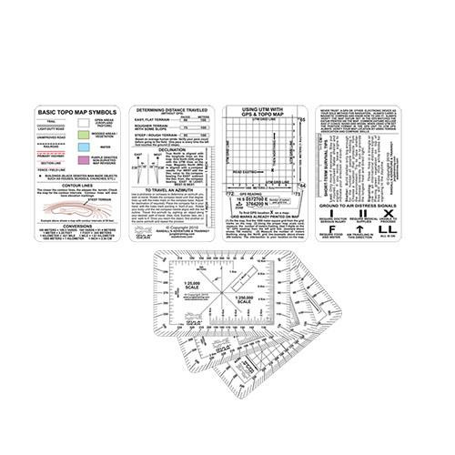 Esee Knives Plastic 5-Card Set For Land Navigation