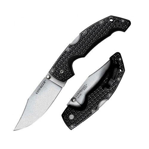 Cold Steel Voyager Knife Large, Clip Point, Plain Edge