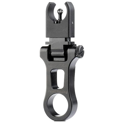 Ultradyne C4 Flip-Up Sight Dynamount, Front, AR15, 1/2"-28 Thread, Matte Black