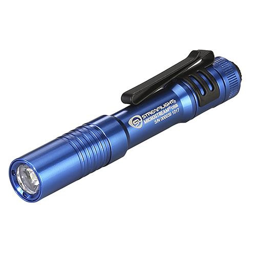 Streamlight MicroStream USB Ultra Compact Rechargeable Personal Light with 5" USB Cord, Blue, Clam Package