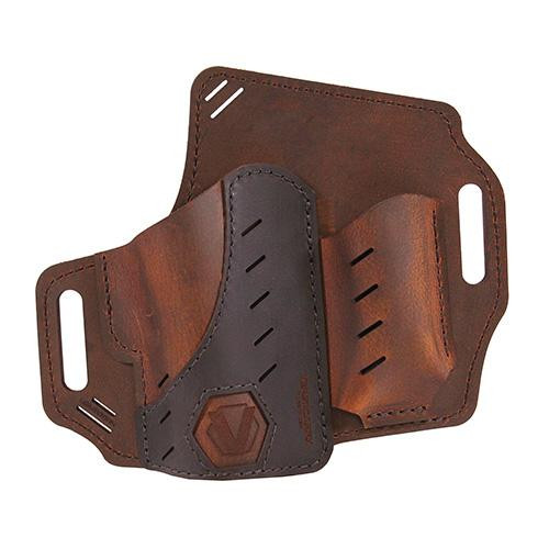 Versacarry Underground Premium Guardian Arc Angel Holster Outside the Waistband Carry, Glock 42 and 43, Right Hand, Distressed Brown