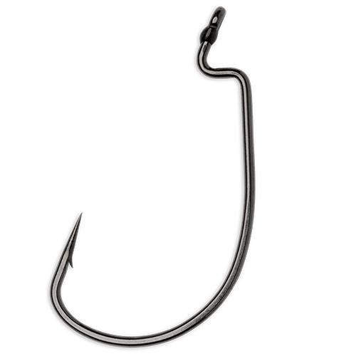 VMC Heavy Duty Wide Gap Hook #2/0 Hook Size, Black/Nickel, Package of 6