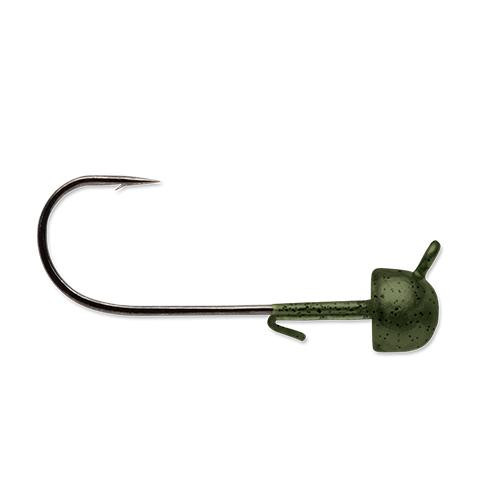 VMC Half Moon Jig #2/0 Hook Size, 1/16 oz, Green Pumpkin, Package of 4