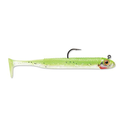 Storm 360GT Searchbait Swimmer Lure 4 1/2 Length, 1/4 oz, Chartreuse Ice, Package of 1 Rigged and 2 Extra Bodies
