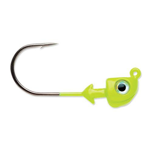 VMC Boxer Jig #6/0 Hook Size, 1 oz, Metallic Chartreuse, Package of 3