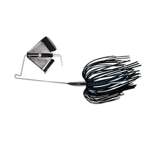 Terminator Super Stainless Buzzbait 3/8 oz, Black/Blue, Package of 1