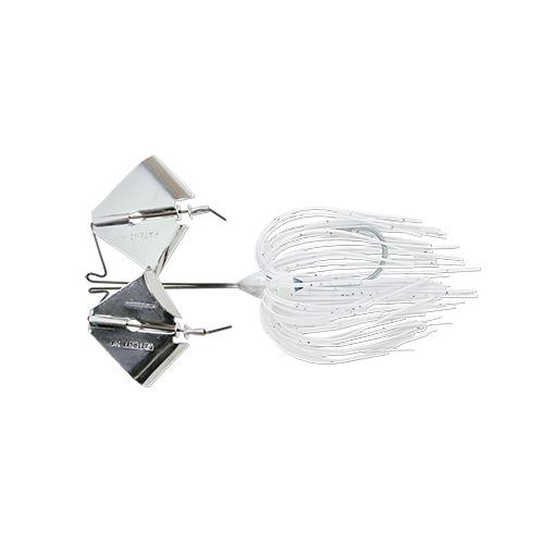 Terminator Tandem Buzz 3/8 oz, Bright White Shad, Package of 1