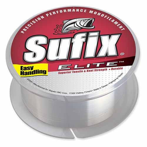 Sufix Elite Line 8 lbs Tested, 0.011 Diameter, 330 Yards, Clear