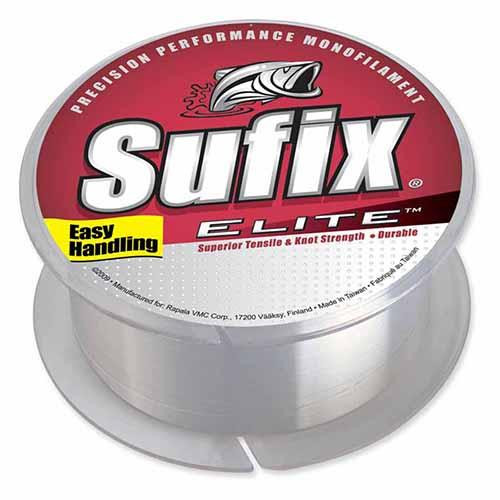 Sufix Elite Line 6 lbs Tested, 0.010 Diameter, 330 Yards, Clear