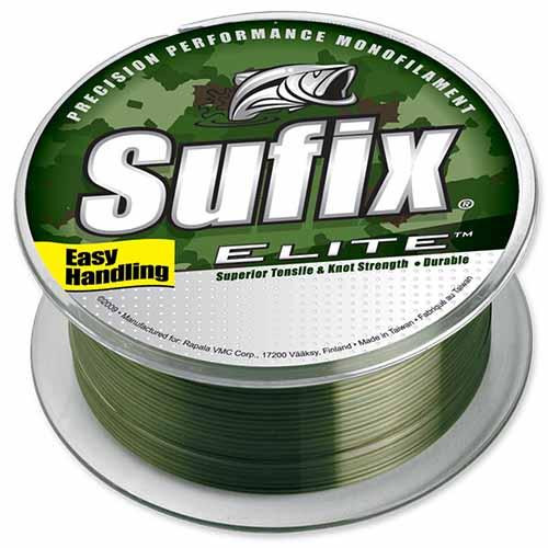 Sufix Elite Line 4 lbs Tested, 0.008 Diameter, 330 Yards, Camo