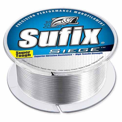 Sufix Siege Line 14 lbs Tested, 0.015 Diameter, 330 Yards, Clear