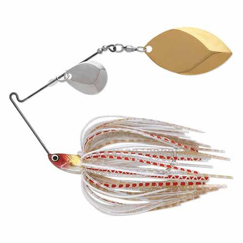 Terminator T-1 Original Titanium Spinnerbait 1/2 oz, Colorado/Willow Blade (Nickel/Gold), Clown, Per 1