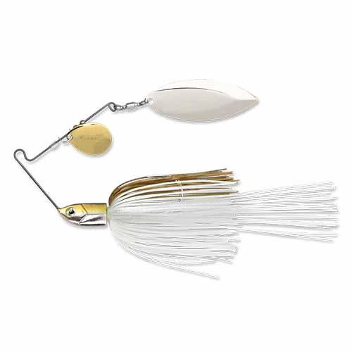 Terminator T-1 Original Titanium Spinnerbait 3/8 oz, Colorado/Willow (Nickel/Nickel), Blue Back Herring, Per 1