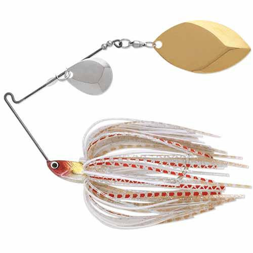 Terminator T-1 Original Titanium Spinnerbait 3/8 oz, Willow/Willow (Nickel/Gold), Clown, Per 1