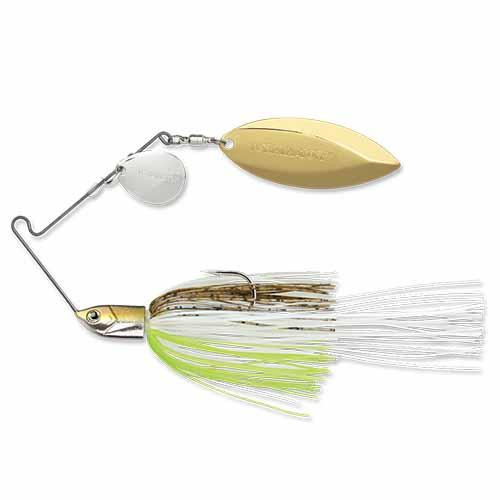 Terminator T-1 Original Titanium Spinnerbait 3/8 oz, Colorado/Willow (Nickel/Gold), Hot Olive, Per 1