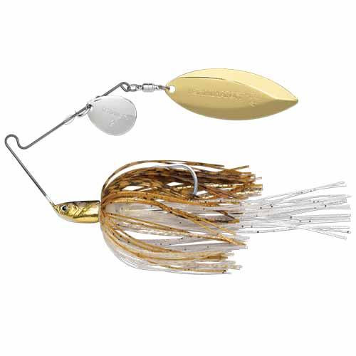 Terminator T-1 Original Titanium Spinnerbait 3/4 oz, Colorado/Willow Blade (Nickel/Gold), Gold Shiner, Per 1