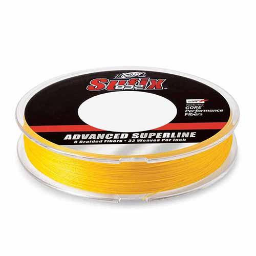 Sufix 832 Advanced Superline 80 lbs Tested, 0.018 Diameter, 150 Yards, Hi Vis Yellow