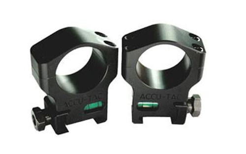 Accu-Tac 34mm Scope Rings Bubble Level Aluminum Black