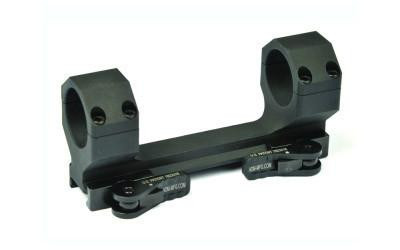 American Defense MFG Delta 1-Piece Scope Mount 30mm Tube Diameter AR-10/FN SCAR Picatinny Compatible Standard QD Auto Lock Lever Aluminum Black