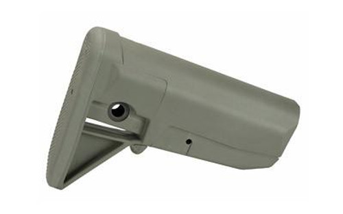 Bravo Company Manufacturing BCM Gunfighter Stock Fits Mil-Spec Receiver Extensions Polymer Foliage Green