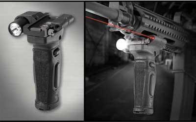 CTC MOD VERT FOREGRIP W/LSR&LITE RED