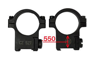 CZ 1" RINGS CZ 527 16MM DT