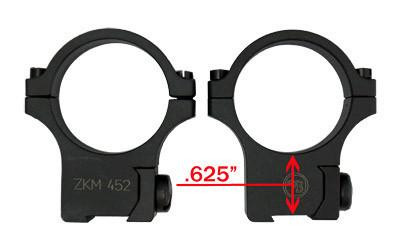 CZ 30MM RINGS EURO 452/511 11MM DT