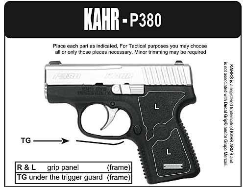 DECAL GRP KAHR P380 RBR