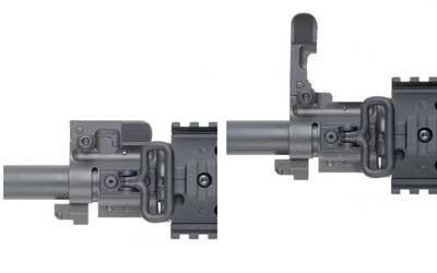 GG&G bolt on front flip-up gas block sight