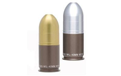 GG&G 40MM GRENADE SALT & PEPPER SHAK