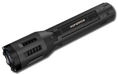 INFORCE 9VX Handheld LED Flashlight 5 Function 500 Lumen 3x CR123A Battery Tail Cap Switch Polymer Body Black INF-9VX-B-W