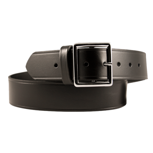 BOSTON LEATHER Garrison Leather Belt - 1.75  Wide 6505-BRN-1-32-GLD