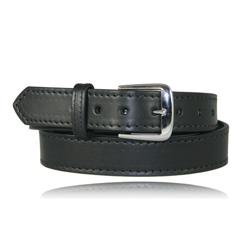 BOSTON LEATHER Dress Belt W/ Stitched Edge 1.5  Wide 6582ST-1-40