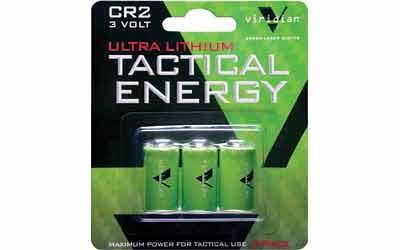 VIRIDIAN CR2 LITH BATTERY 3-PK