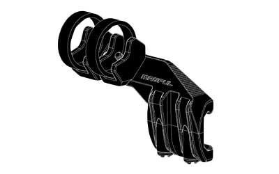 MAGPUL RAIL LIGHT MOUNT LEFT BLK