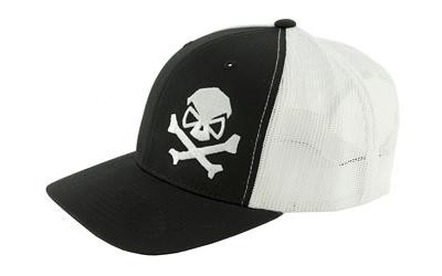 PHU SKULL TRUCKER HAT BLK/WHI