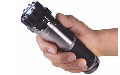 PS ZAP STUN STICK/LIGHT 1 MIL BLK/GR