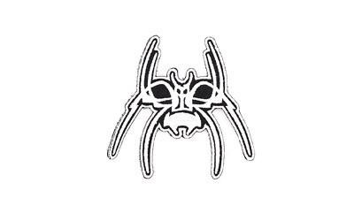 SPIKE'S SPIDER PATCH WHT/BLK