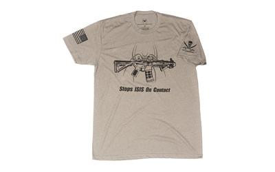 SPIKE'S TSHIRT STOPS ISIS GRAY 2X