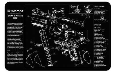 TEKMAT PISTOL MAT S&W M&P BLK