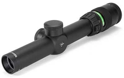 Trijicon AccuPoint 1-4x24 Riflescope Illuminated Green Triangle Reticle 30mm Tube 1/4 MOA Matte Black Finish TR24G