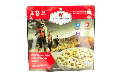 WISE CAMPING NOODLES AND BEEF 6PK